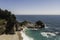 Pacific sand beach along the californian coast