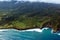 Pacific surf on the coast of the island of Maui in Hawaii