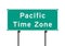 Pacific Time Zone road sign