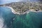 Pacific Waters Aerial Point Dume Malibu California