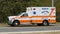 Pacific West paramedic unit ambulance driving in emergency mode
