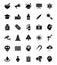 Pack of Biohazard Glyph Vector Icons