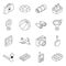 Pack of Camping Tools Linear Icons