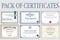 Pack of Certificates