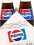 Pack of Classic Pepsi glass bottles.