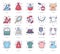 Pack of Clothes Flat Icons