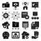 Pack of Cloud Computing Glyph Icons