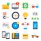 Pack of Communication and Big Data Flat Icons