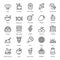 Pack Of Cuisine line Icons