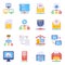 Pack of Data Flat Icons