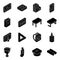 Pack of Education Isometric Icons