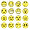 Pack of Emotag Flat Icons