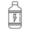 Pack energy drink glass icon, outline style