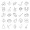 Pack Of Farming Line Icons