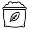 Pack fertilizer icon, outline style