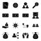 Pack of Finance and Economy Solid Icons