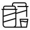 Pack food substitutes icon outline vector. Agave vegan
