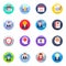 Pack of Hr Flat Icons