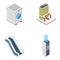 Pack Of Isometric Hotel Icons