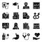 Pack of Medical Care Solid Icons