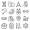 Pack of Medical Equipment Linear Icons