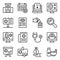 Pack of Medication Linear Icons