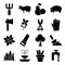 Pack of Organic Farming Solid Icons