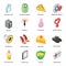 Pack Of Party Accessories Isometric Icons