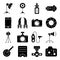 Pack of Photography Solid Icons