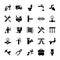 Pack of Plumbing Glyph Vector Icons