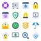 Pack of Protection Flat Icons