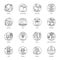 Pack of Science and Technology Line Vector Icons