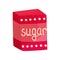 Pack of sugar vector Illustration