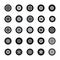 A Pack of Tyres Vector Icons