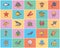 Pack Of Undersea Flat Icons