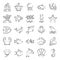 Pack Of Underwater Doodle Icons
