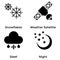 Pack of Weather Solid Icons