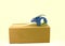 Package and blue tape dispenser