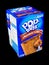 Package of Chocolate Fudge Pop Tarts on a Black Backdrop