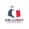 Package courier logo design