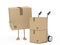 Package figur and hand truck