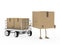 Package figure draw transport trolley