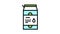 package liquid probiotics color icon animation