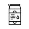 package liquid probiotics line icon vector illustration