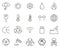 Package Symbols & Cargo Symbols Icons Black & White Thin Line Set Big