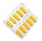 Package of yellow capsules