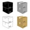 Packaged boxes with goods. Logistics delivery single icon in cartoon style isometric vector symbol stock illustration