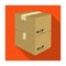 Packaged boxes with goods. Logistics delivery single icon in flat style isometric vector symbol stock illustration web.