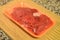 Packaged raw red meat