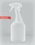 Packaging building and sanitary. White plastic bottle, reiniger cleaner. vector mockup